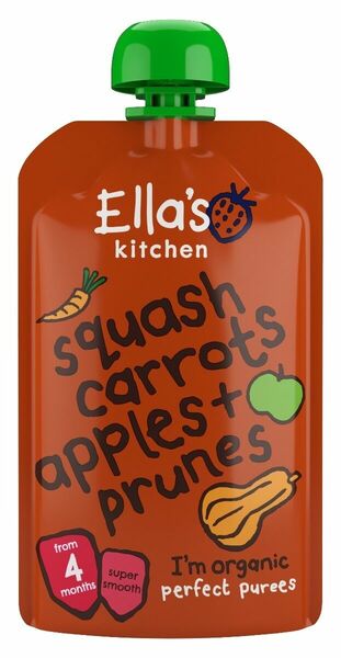 Ellas Kitchen BIO Dýně, mrkev, jablko a švestka kapsička 120 g porovnat ceny