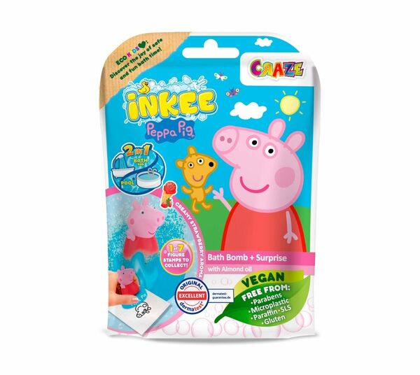 Craze INKEE Peppa Pig koupelová bomba s překvapením 100 g porovnat ceny