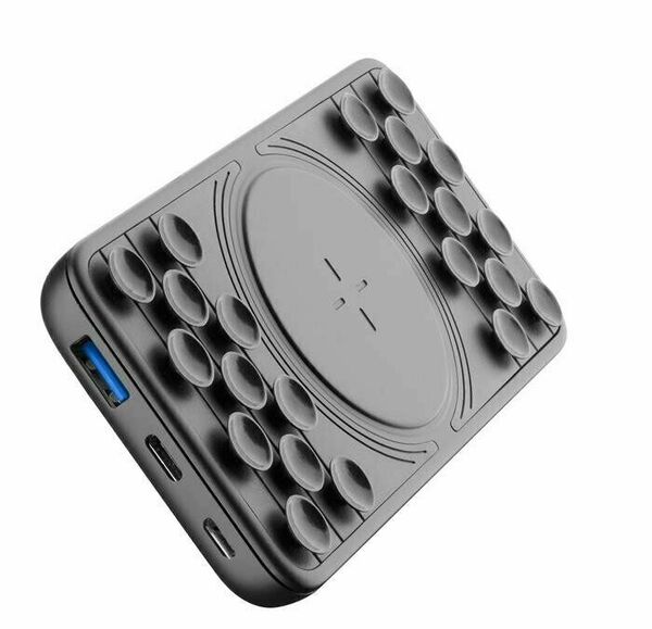 CellularLine Powerbank s bezdrátovým nabíjením a přísavkami, 10 000 mAh, černá porovnat ceny