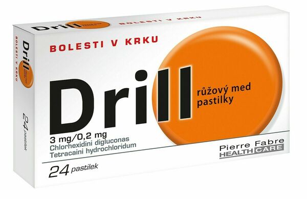 Drill Růžový Med Pastilky 24 pastilek porovnat ceny