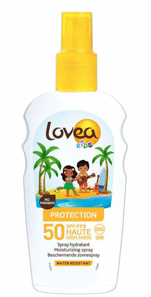 Lovea Dětské voděodolné ochranné mléko na opalování ve spreji SPF50 200 ml porovnat ceny