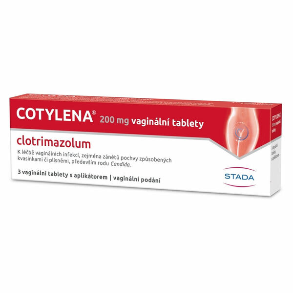 COTYLENA 200mg 3 vaginální tablety + aplikátor porovnat ceny