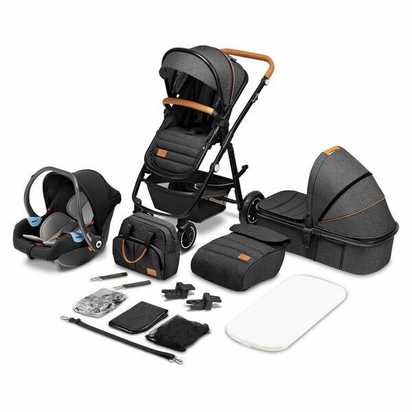 LIONELO Amber kombinovaný kočárek 3v1 grey graphite porovnat ceny