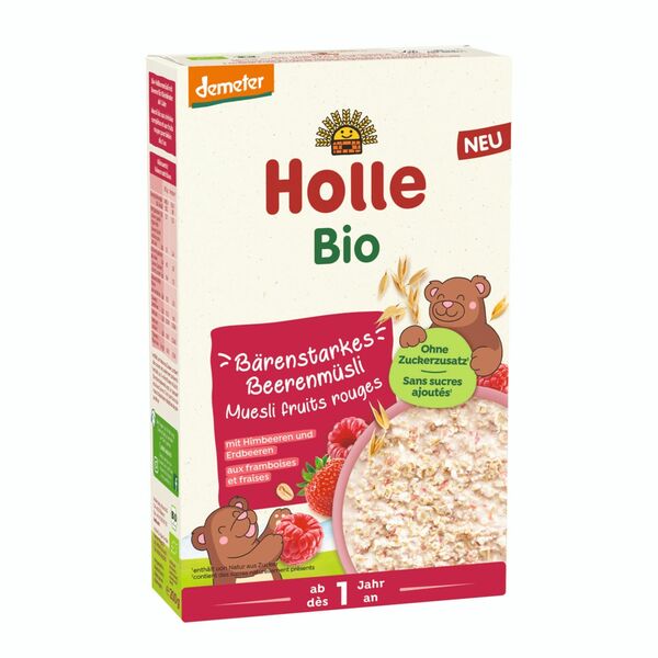 Holle Bio Müsli s kousky jahod a malin 200 g porovnat ceny