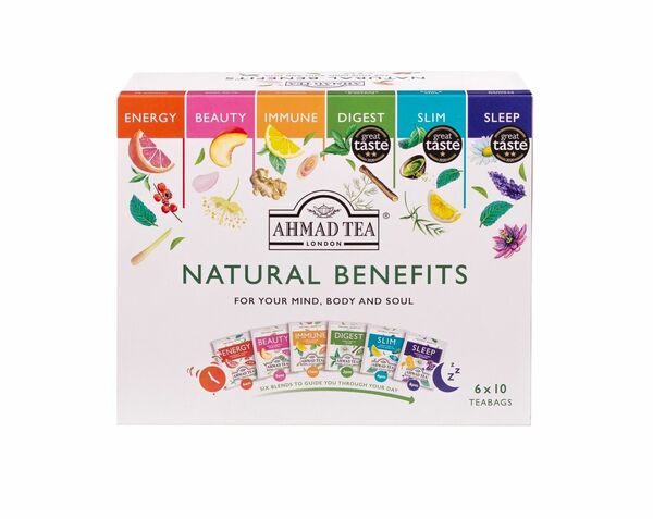 Ahmad Tea Natural Benefits Selection porcované čaje 60x2 g porovnat ceny