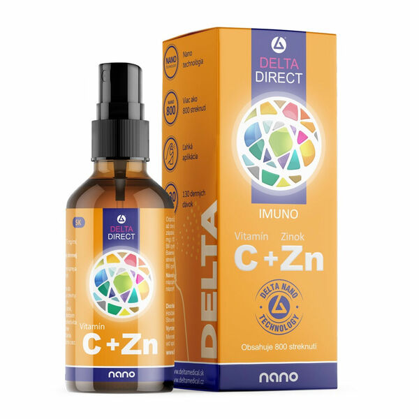 DELTA DIRECT Vitamín C + Zn sprej na pokožku 100 ml porovnat ceny