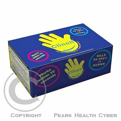 Clinell Antibacterial Hand Wipes 100ks porovnat ceny