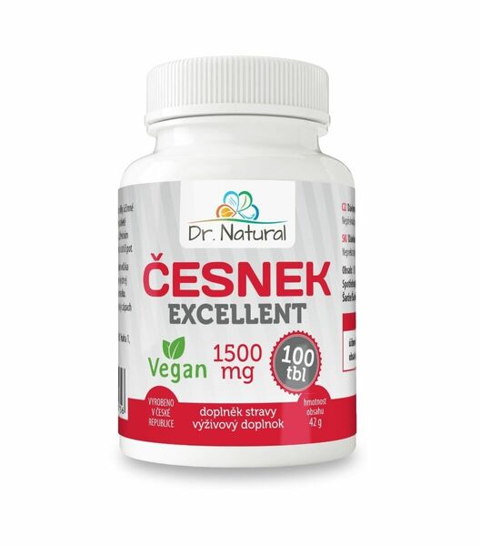 Dr. Natural Česnek Excellent 1500 mg 100 tablet porovnat ceny