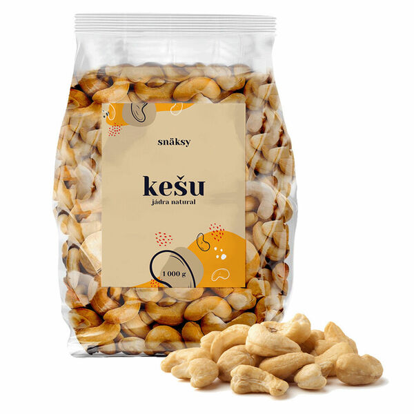 Snӓksy Kešu jádra natural 1000 g porovnat ceny
