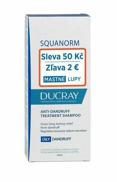 Ducray Squanorm Šampon na mastné lupy 200 ml porovnat ceny