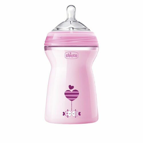 Chicco Láhev kojenecká Natural Feeling 330ml, dívka 6m+ porovnat ceny