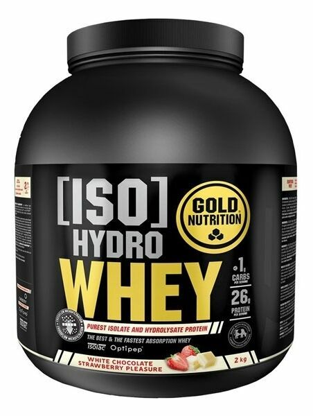 GoldNutrition Iso Hydro Whey bílá čokoláda/jahoda 2000g porovnat ceny