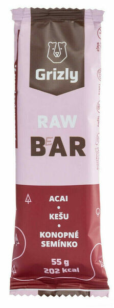 GRIZLY RAW Bar acai-kešu-konopné semínko 55g porovnat ceny