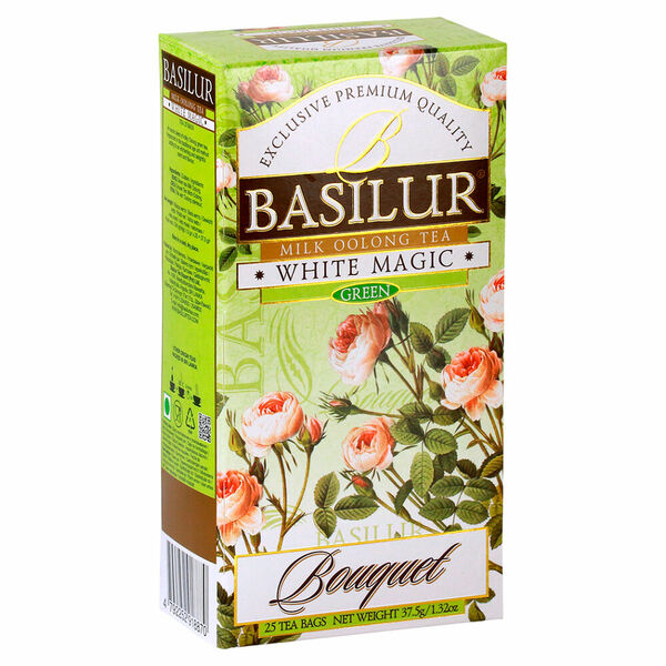 BASILUR Bouquet white magic bílý čaj 25 šáčků porovnat ceny