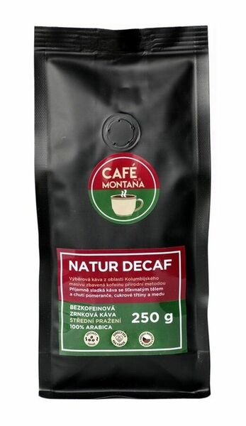 Café Montana Natur Decaf bezkofeinová zrnková káva 250 g porovnat ceny