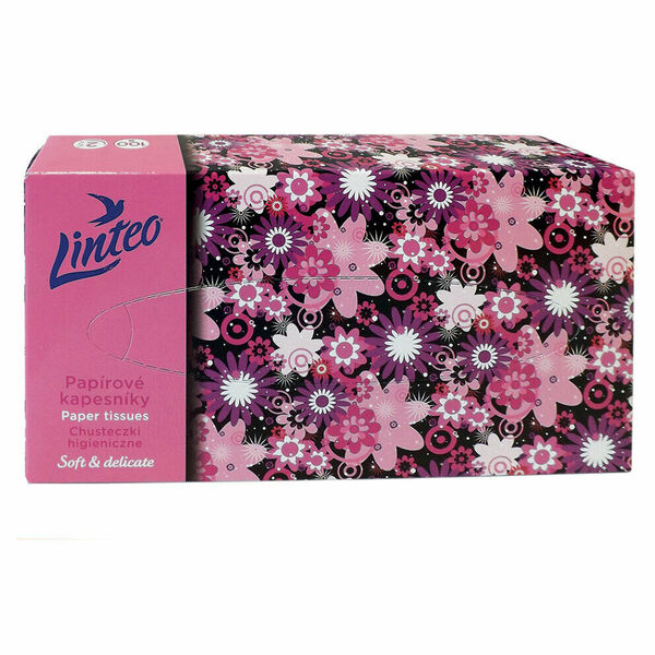 LINTEO Satin Papírové kapesníky 2-vrstvé Box 100 ks porovnat ceny