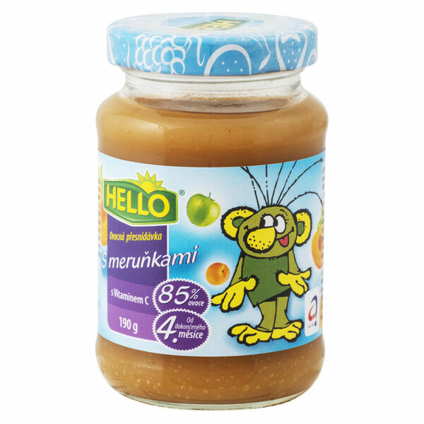 HELLO Přesnídávka s meruňkami 190 g x 10 kusů porovnat ceny