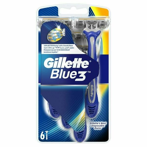 GILLETTE Blue3 Pánský jednorázový holicí strojek 6 kusů porovnat ceny