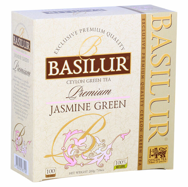 BASILUR Premium jasmine green nepřebal 100 sáčků porovnat ceny