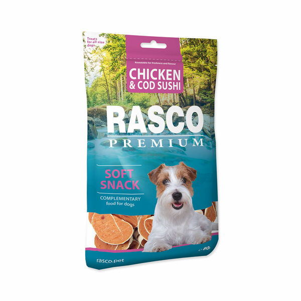 Rasco Premium Sushi z kuřete a tresky 80 g porovnat ceny