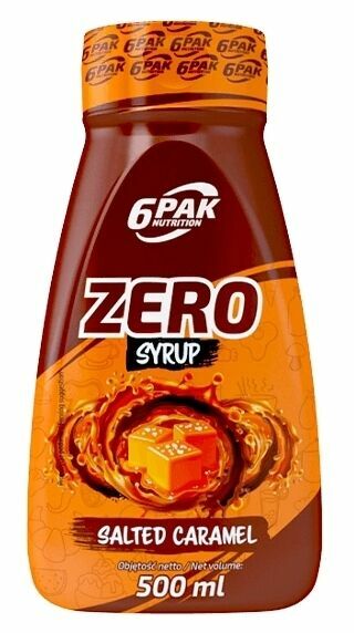 6Pak Nutrition Zero Syrup slaný karamel 500ml porovnat ceny