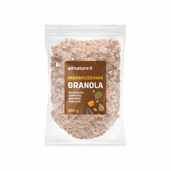 ALLNATURE Karamelizovaná Granola 350 g porovnat ceny