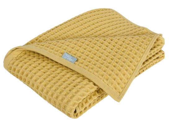 Ceba, Deka dětská Waffle Line, 90x90,Cream Gold Ceba porovnat ceny