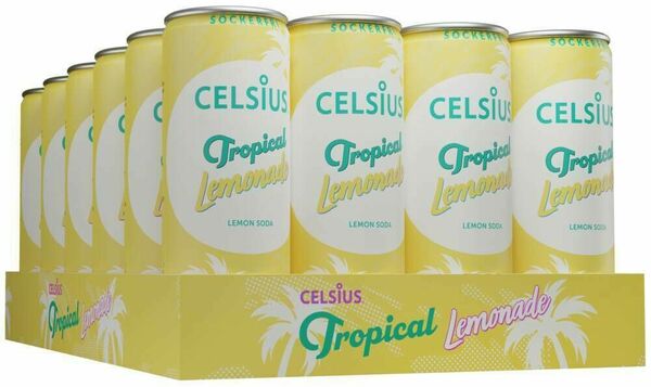Celsius Energetický Nápoj Tropical Lemonade - Příchuť Citron Soda - 355ml - Box 12 kusů porovnat ceny