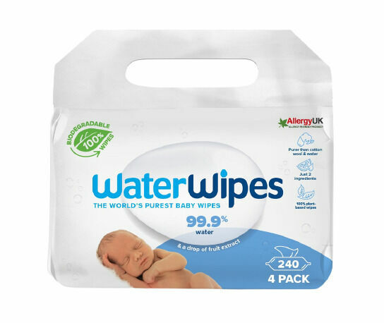 WATERWIPES 100% BIO odbouratené ubrousky 4x60ks porovnat ceny