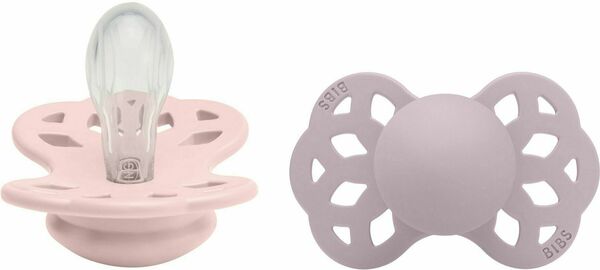 Bibs Infinity symetrické dudlíky ze silikonu, velikost 1, Blossom / Dusky Lilac 2 ks porovnat ceny