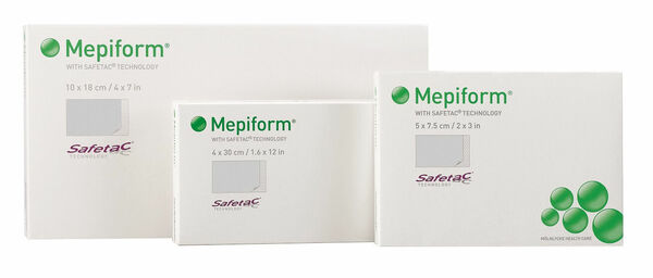 II. jakost Mepiform Silikonové krytí na jizvy 5 x 7,5 cm 5 ks porovnat ceny