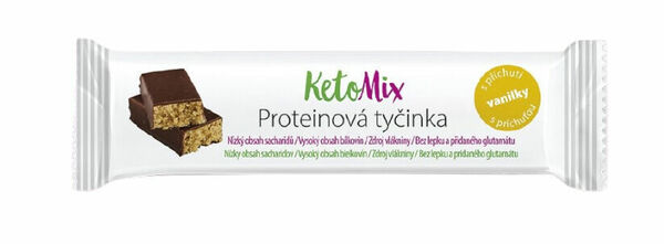 KetoMix proteinové tyčinky s příchutí vanilky 40g porovnat ceny