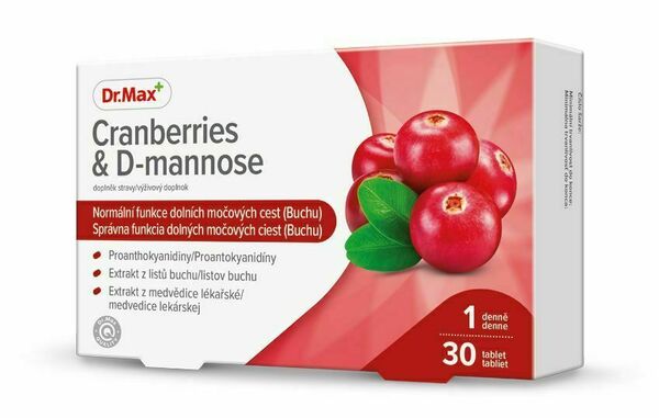 Dr.Max Cranberries & D-mannose 30 tablet porovnat ceny