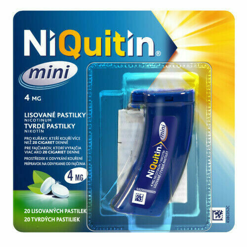 NIQUITIN MINI 4MG lisovaná pastilka 1X20 porovnat ceny