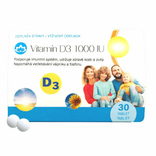 Novax Naturpharma Vitamín D3 30tablet porovnat ceny