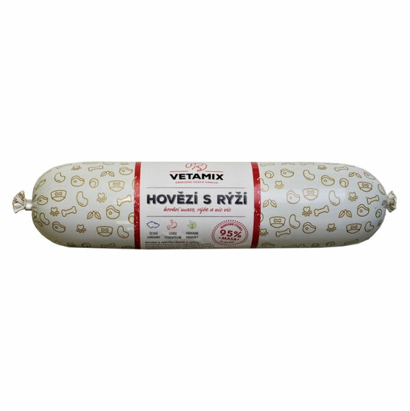VETAMIX Hovězí s rýží salám pro psy 850 g porovnat ceny