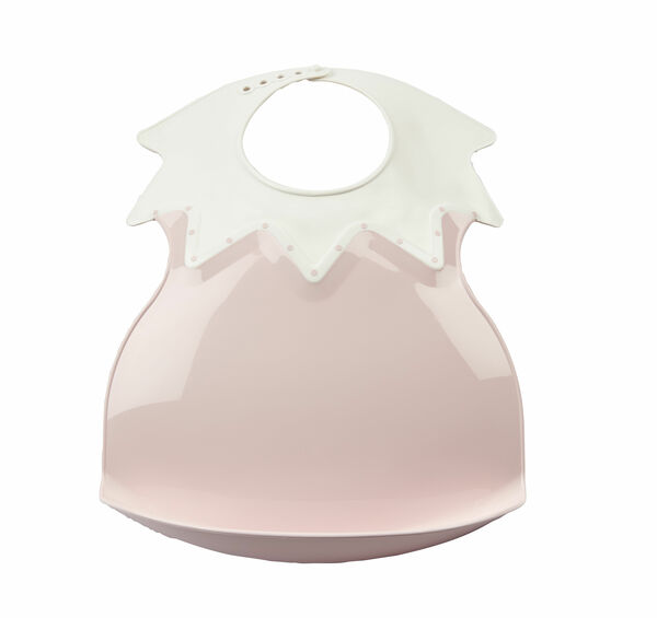 Thermobaby  Plastový bryndák s límcem, Powder Pink 1ks porovnat ceny