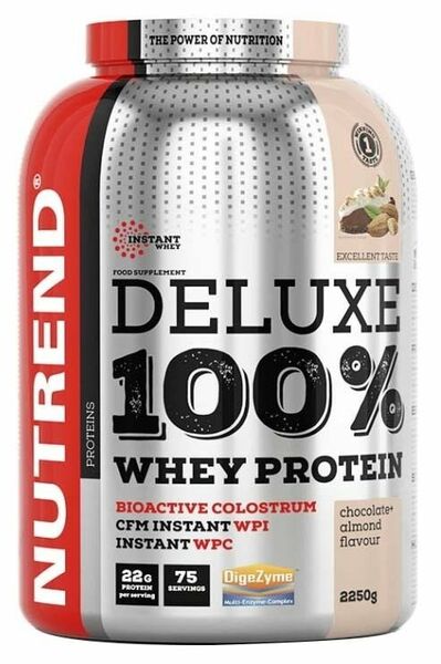 Nutrend  DELUXE 100% WHEY 2250 g čokoláda+mandle porovnat ceny