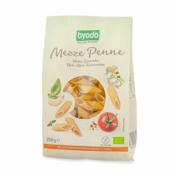 BYODO Bezlepkové Penne - rýže, kukuřice, cizrna BIO 250 g porovnat ceny