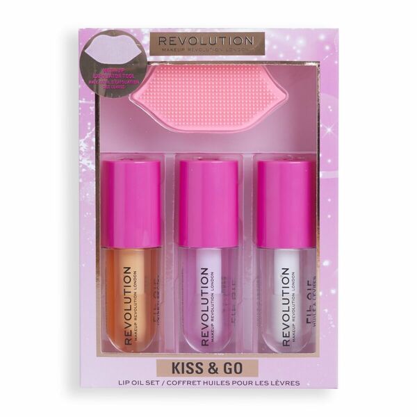 Makeup Revolution Kiss & Go Glaze Lip Care dárková sada 13,5 ml porovnat ceny