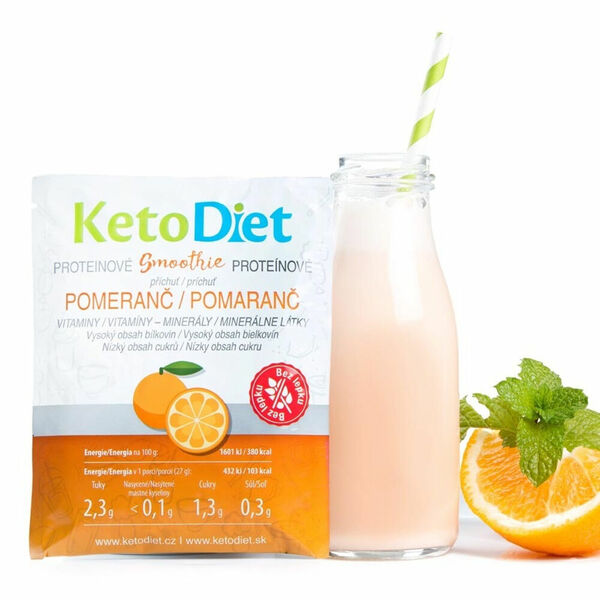 KETODIET Proteinové smoothie s pomerančovou příchutí 7 porcí porovnat ceny