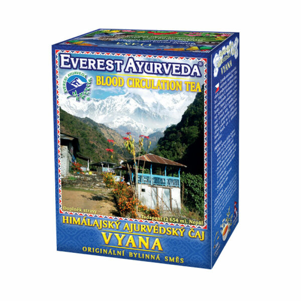 EVEREST AYURVEDA Vyana podpora periferní cirkulace 100 g sypaného čaje porovnat ceny