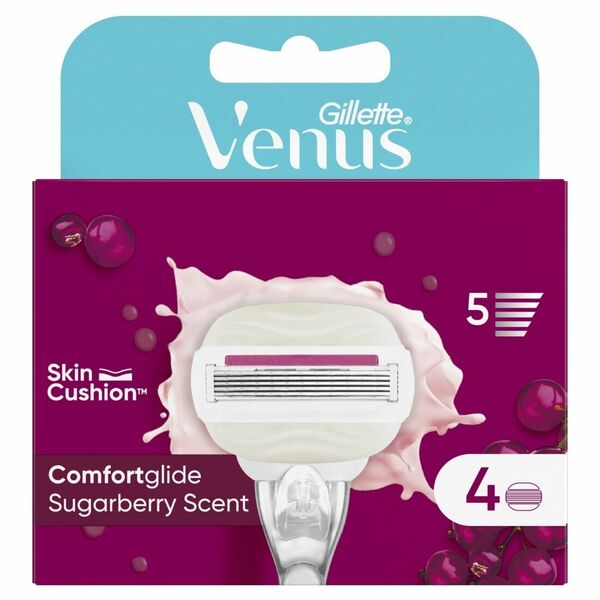 Gillette Venus ComfortGlide Sugarberry náhradní hlavice 4 ks porovnat ceny