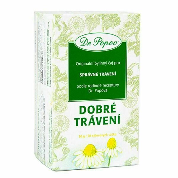 Dr. Popov Dobré trávení bylinný čaj 20x1,5 g porovnat ceny