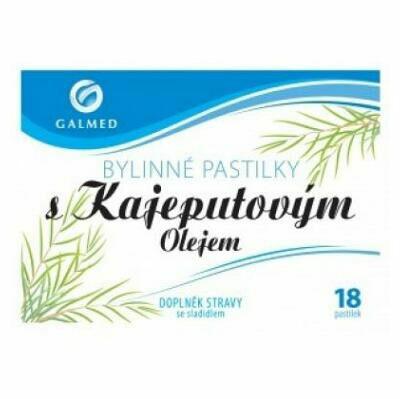Pastilky bylinné s kajeputovým olejem Galmed 18tbl porovnat ceny