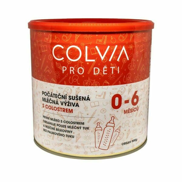 COLVIA Počáteční sušená mléčná výživa s colostrem 0-6 měsíců 900 g porovnat ceny