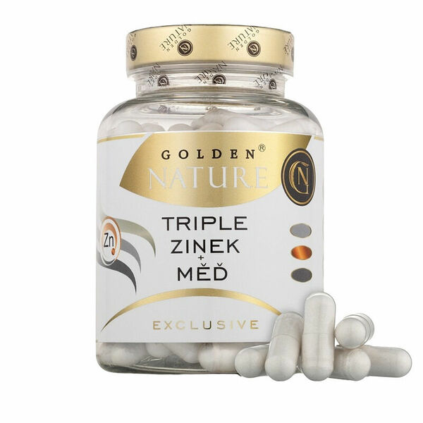 Golden Nature Triple Zinek + Měď 100 kapslí porovnat ceny