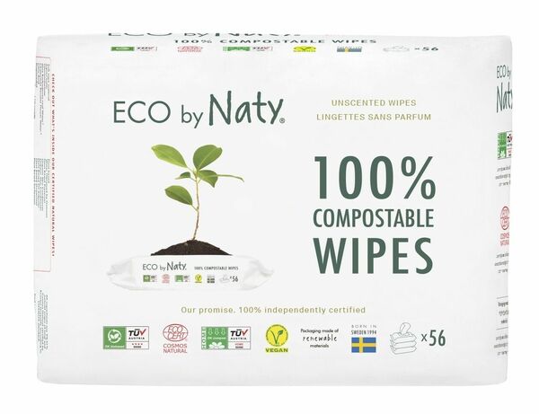 Eco by Naty Vlhčené ubrousky bez vůně pro citlivou pokožku 3 x 56 ks porovnat ceny