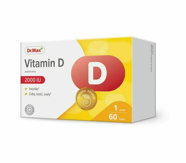 Dr. Max Vitamin D 2000 I.U. 60 kapslí porovnat ceny