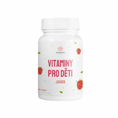Aporosa Vitaminy pro děti jahoda 75 + 15 tablet porovnat ceny